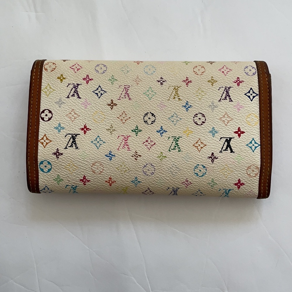 Louis Vuitton multicolored monogram white wallet - Picture 10 of 13